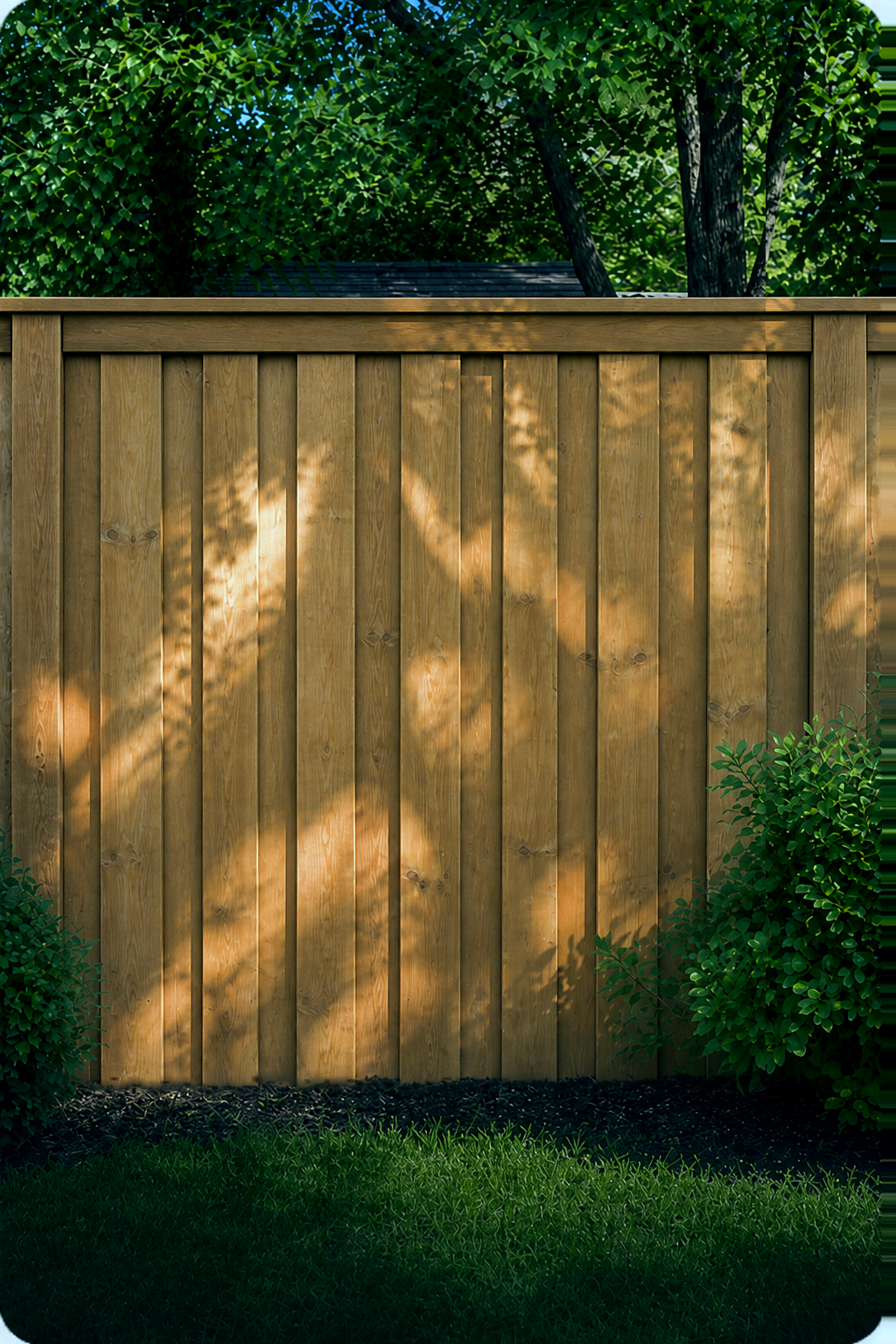 Vertical board on board fence