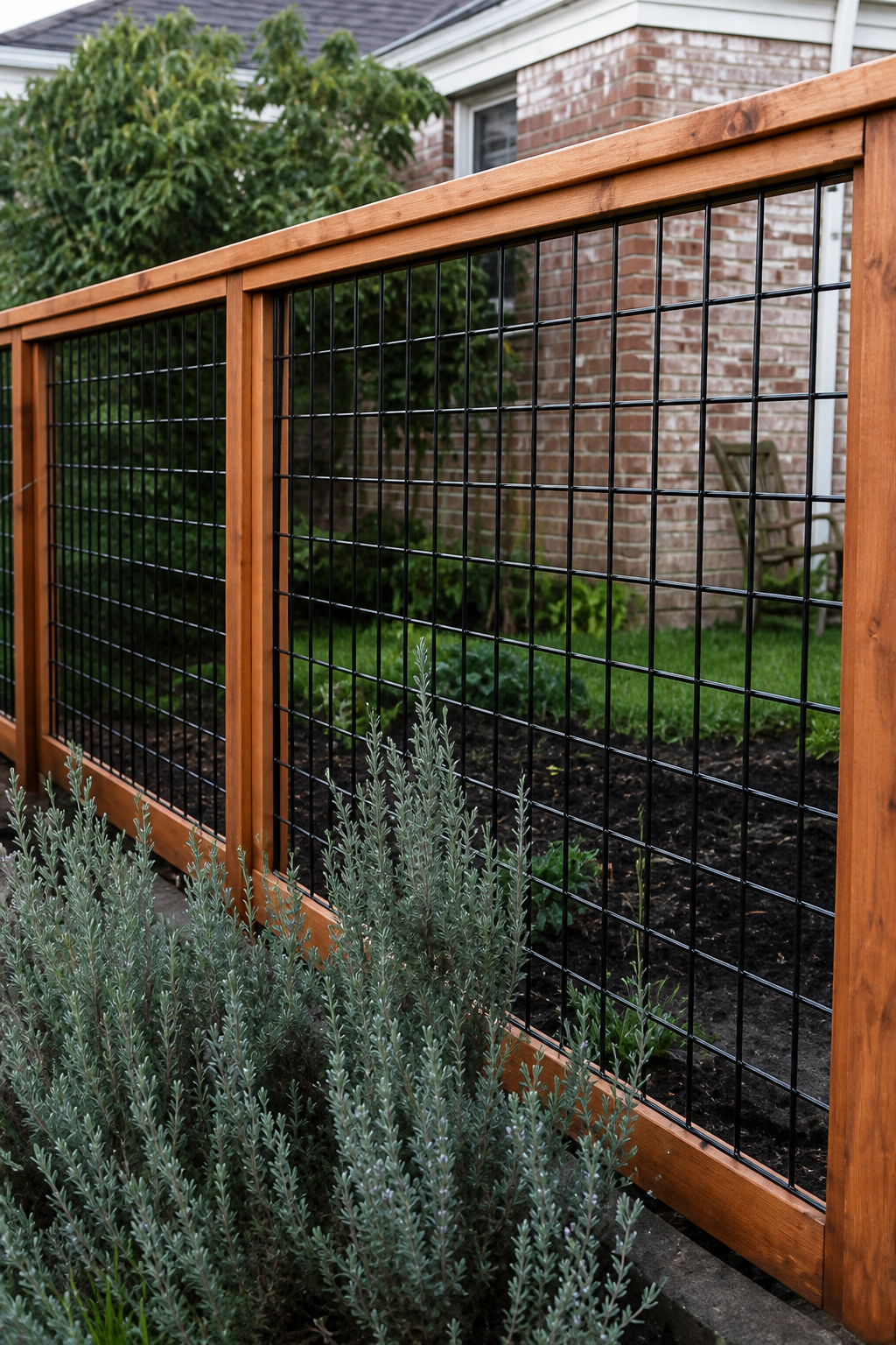 Hog wire fence