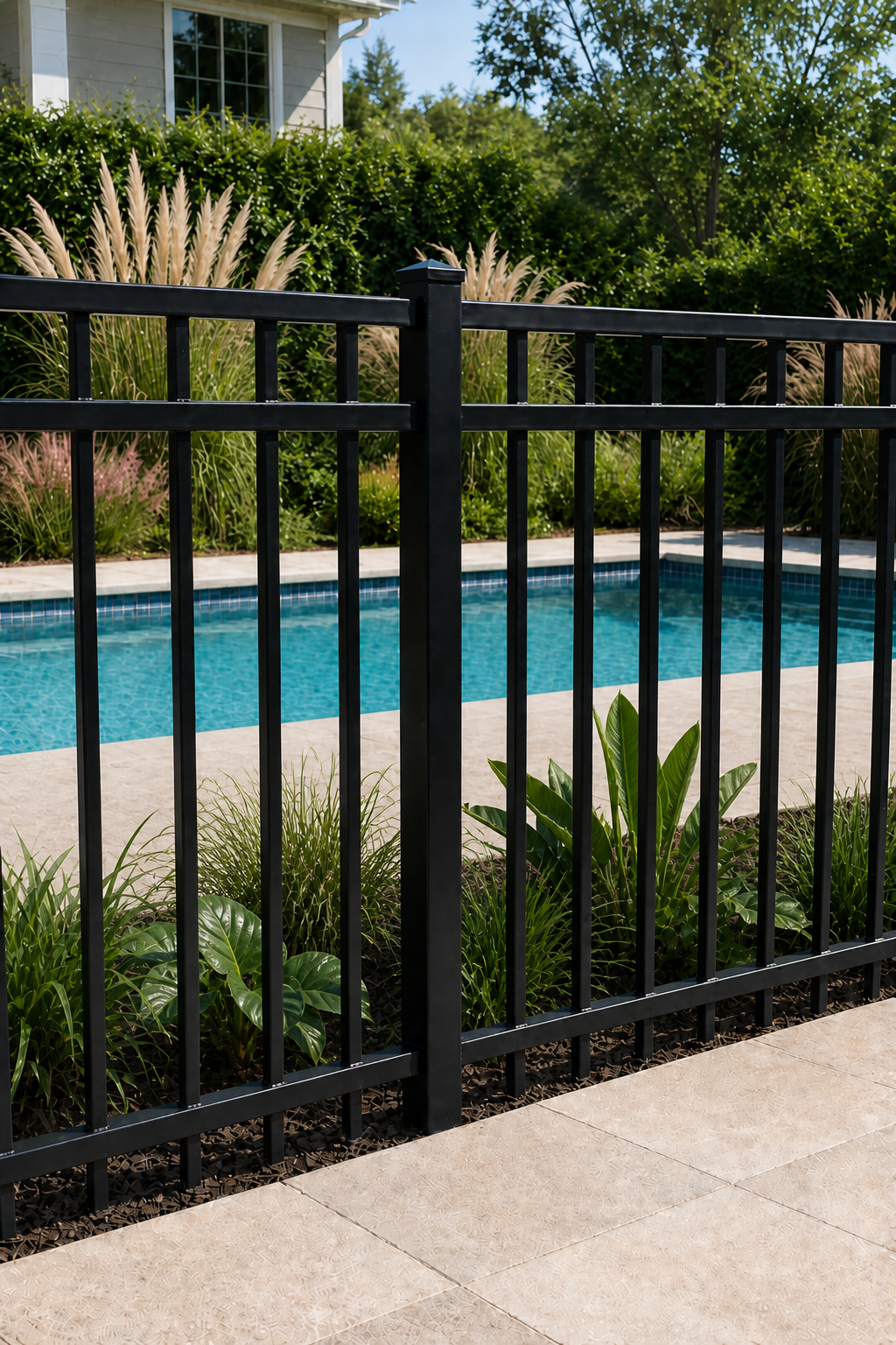 Ornamental aluminum fence