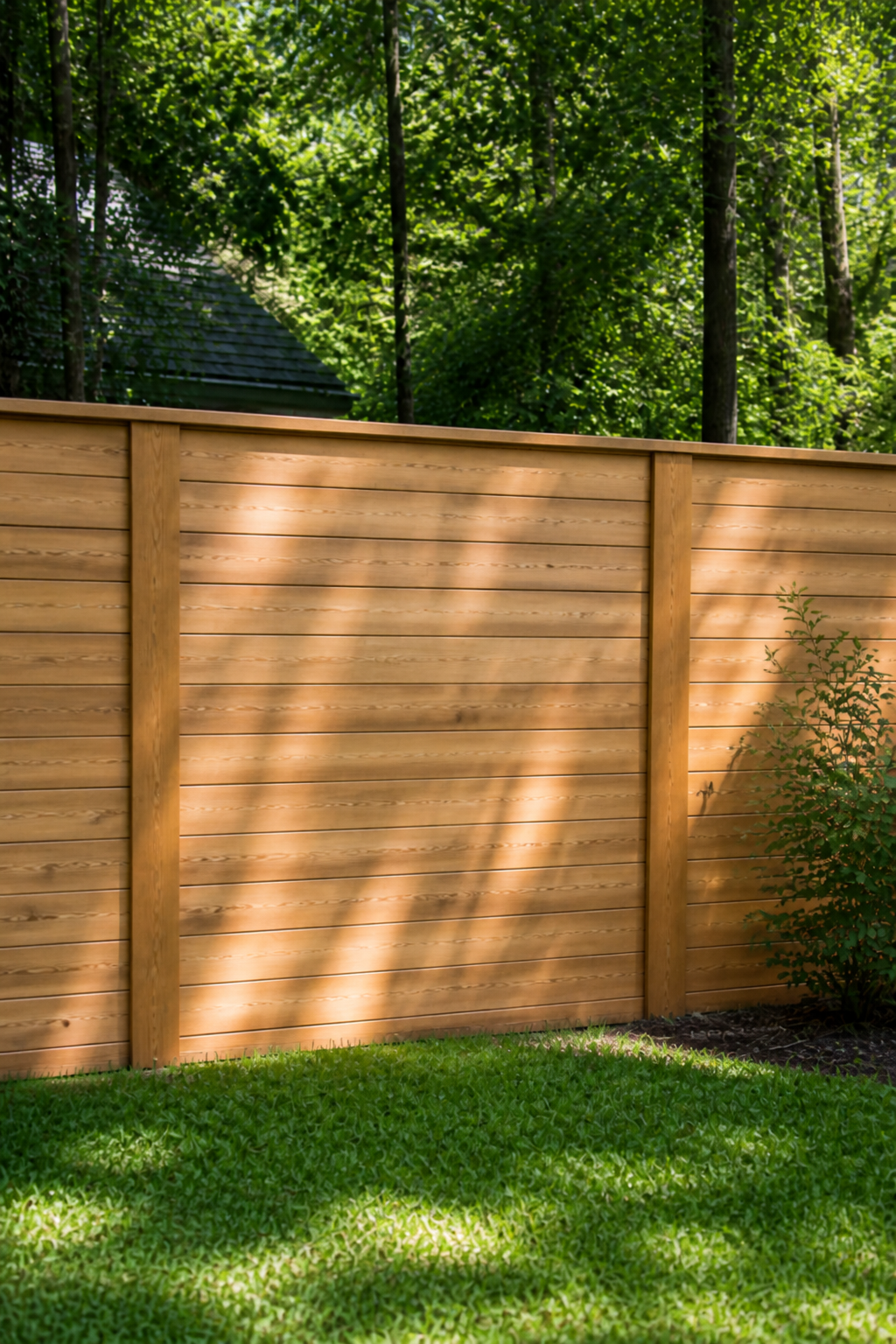 Horizontal standard privacy fence